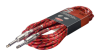 Cable PLUG-PLUG TELA standard 6mm. - 6 mts. - Color Rojo STAGG