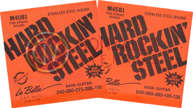 Encordado.Hard Rockin' Steel para Bajo 5 Cuerdas. 040/118 LA BELLA