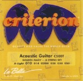 Encordado Acoustic /Golden Alloy Wound /010-050 - 8 CUERDAS CRITERION