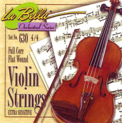 Encordado de Violin Full core - Flat wound. LA BELLA