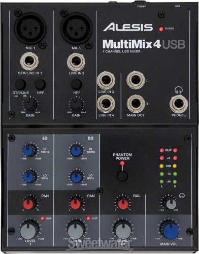 Consola mixer Alesis Multimix 4 Usb