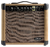 AMPLIFICADOR 20 WATTS - 2 ENTRADAS (CANON-PLUG) - DISTORSION - REVERB STAGG