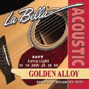 Encordado.Golden Alloy Wound.  010-050 LA BELLA