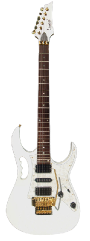 Guitarra electrica TIPO STEVE VAI - CON FLOYD ROSE - COLOR BLANCO LEONARD