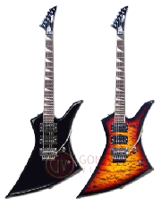 Guitarra electrica TIPO KELLY - CON FLOYD ROSE - COLOR NEGRO LEONARD