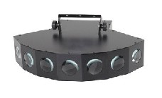 Luces de cabeza móvil para DJ, 50 W, luz LED de cabeza móvil con 7 gobos, 7  colores y foco de haz blanco abierto por DMX y activado por sonido para