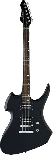 GUITARRA ELECTRICA TIPO HEAVY 2 MIC. HUMB. Color NEGRO STAGG