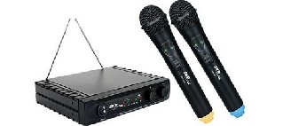 Microfono Doble Inalámbrico Skp Vhf-2671
