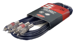 Cable 2xRCA mini plug-2xRCA mini plug - 3 mts. STAGG